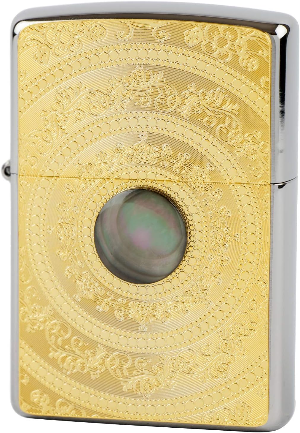 ZIPPO(ジッポー) ライター シルバー マザーオブパール メタルプレート